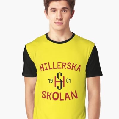 Vintage Hillerska Skolan Classic T-Shirt Graphic T-Shirt13