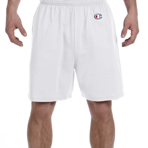 Champion Men's Cotton Gym White Short 