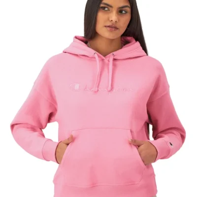 Champion Powerblend Hoodie, Full Embroidered Script Logo (Plus Size)