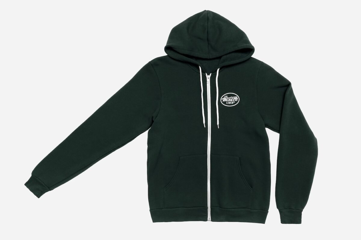 Cider Zip Hoodie Fleece Sweatshirt Forest