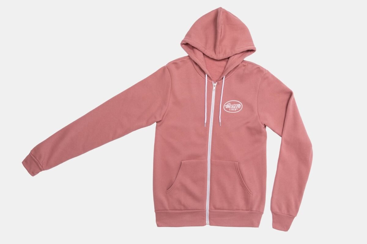 Cider Zip Hoodie Fleece Sweatshirt Mauve 1