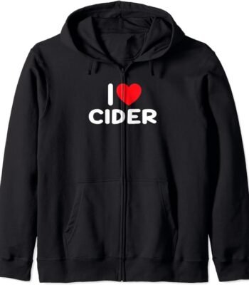 I Love Cider Zip Hoodie