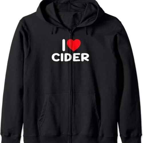 I Love Cider Zip Hoodie