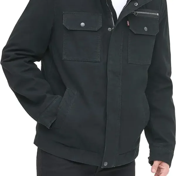 Levi's Men's Washed Cotton Military Jacket