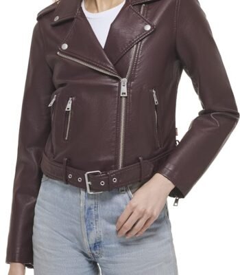 Levi's Women's Belted Faux Leather Moto Jacket