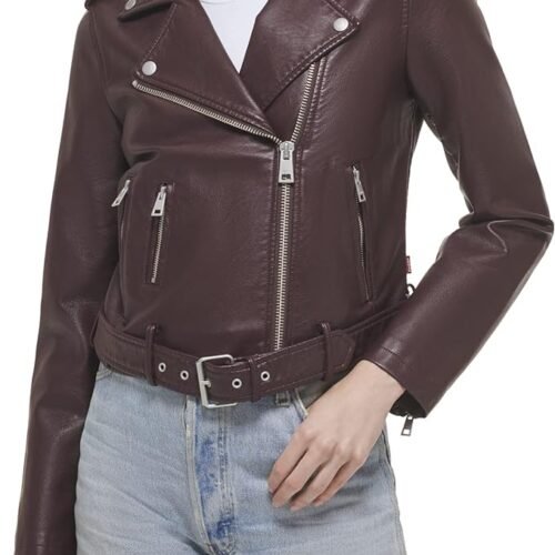 Levi's Women's Belted Faux Leather Moto Jacket