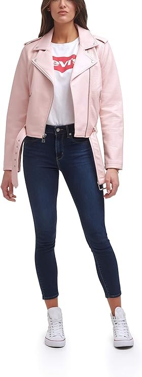 Levi's Belted Faux Leather Jacket For Ladies