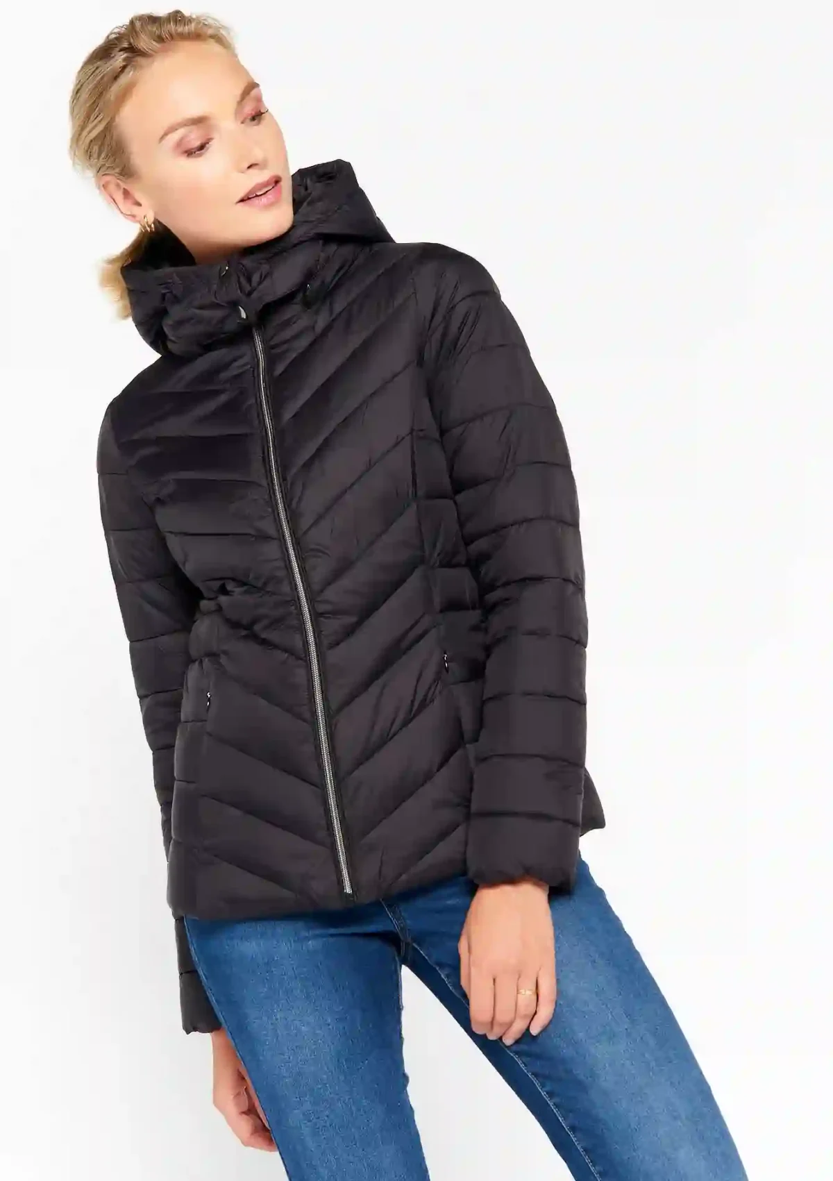 Light Quilted Black Jacket