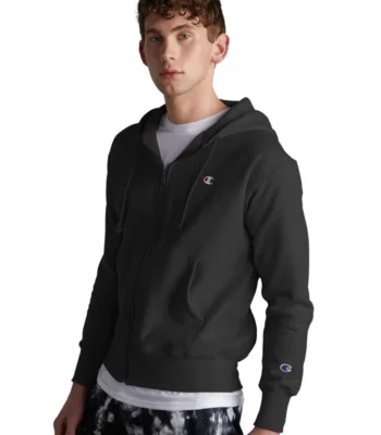 Champion Reverse Weave Full Zip Hoodie, Embroidered C Logo