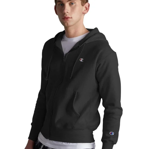 Champion Reverse Weave Full Zip Hoodie, Embroidered C Logo