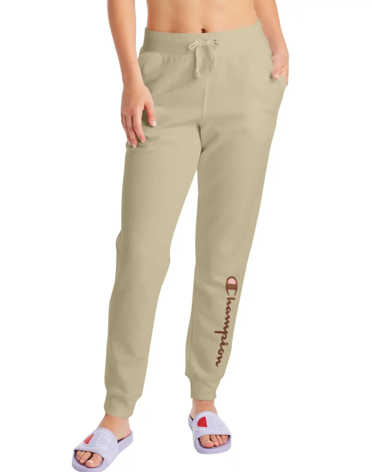 Champion Women White Pant Sweatpants8