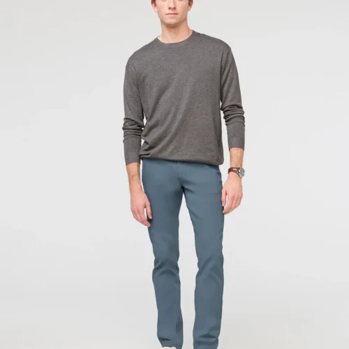 DU/ER Nu Stretch Slim 5 Pocket - Steel Blue For Men